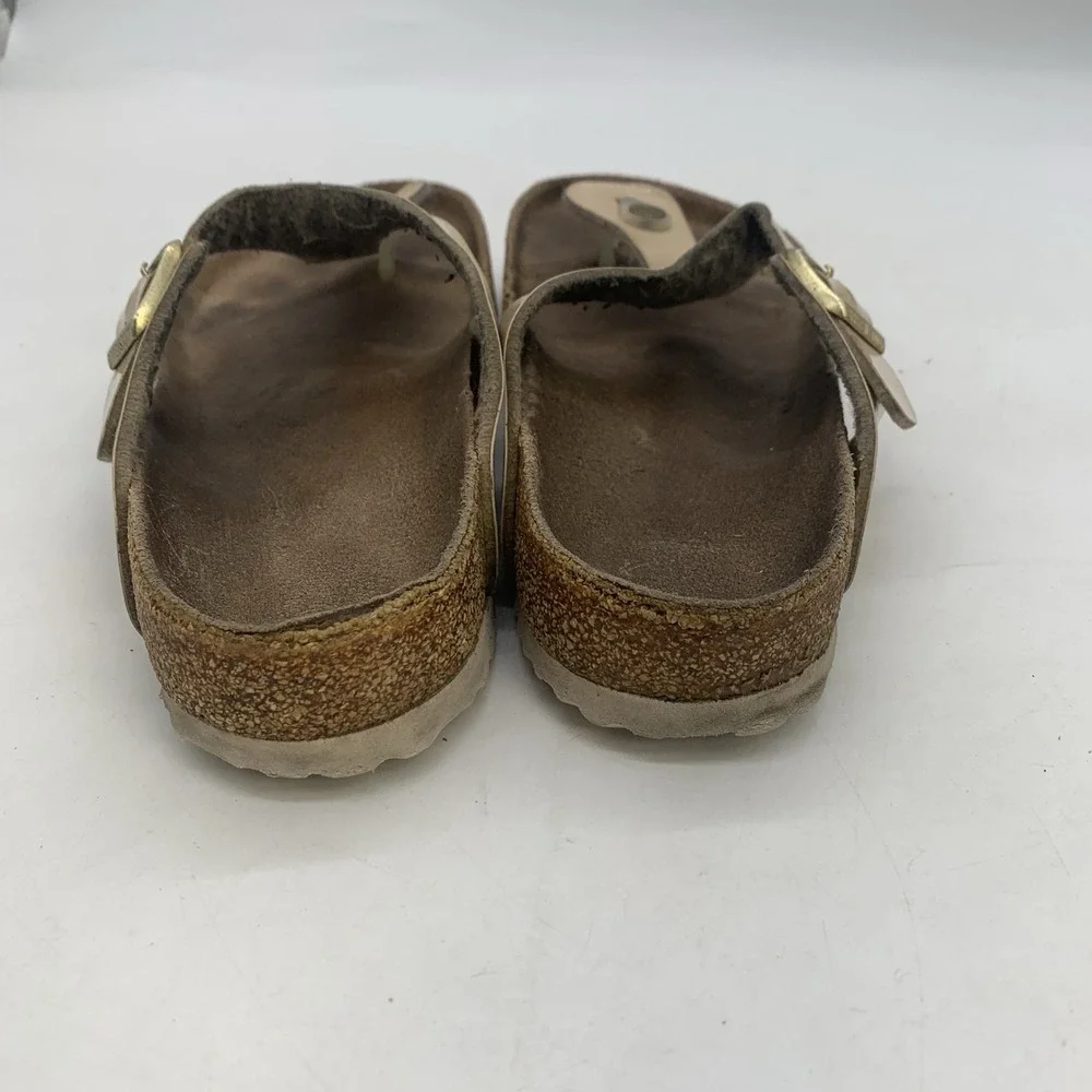 Birkenstock Gizeh Sandals Womens 9 Mens 7 Thong Flip Flops White Size 40